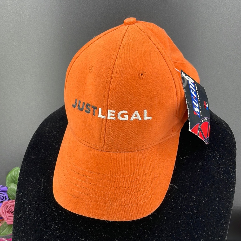 Vintage Promotion Hat for 2000’s TV Show “Just Legal”. Orange Nu Fit